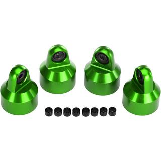 Traxxas 7764G Shock Caps Aluminium Green (for GTX #7761,7861) (4)
