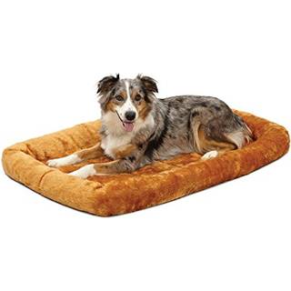 MidWest hjem til kledyr Bolster hundeseng 42L-tommer kanel hundeseng m/komfortabel Bolster | Ideel til store hunderacer og passer til en 42-tomm