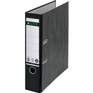 Leitz 2-ring 3-tommer premium A4-st?rrelse europ?isk sort marmoreret bindemiddel Black (R80)