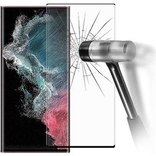 Full Cover Samsung Galaxy S22 Ultra 5G Skærmbeskyttelse Hærdet Glas - Sort