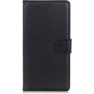 Samsung Galaxy A34 (5G) PU Litchi Læder Flip Cover m. Pung - Sort