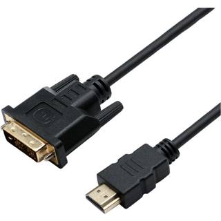 Eletra HDMI AM 1.4B - Dvi-D 2M kabel, sort ➞ På lager - klar til levering og afhentning