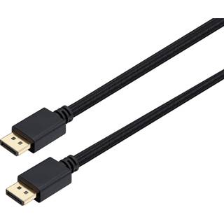 Sandstrøm DisplayPort til DisplayPort 1.4 kabel (2 m) - På lager i butik