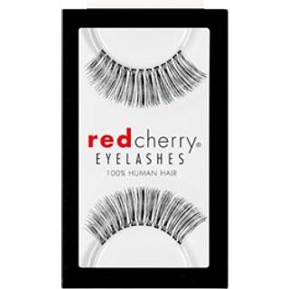 R?d kirseb?r falske ?jenvipper #510 (pakke med 3 par)