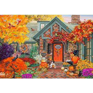 Vermont Christmas Company Cosy Autumn Jigsaw Puzzle 100 stykker store stykker perfekt til b?rn og seniorer