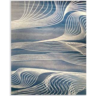 Illulian Rugs - 'Vibration' rug in multicolor 50% natural wool, 50% silk