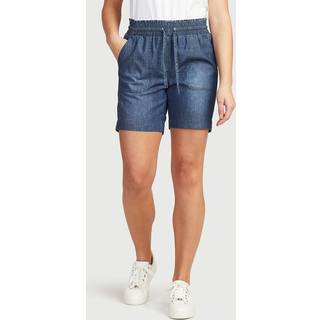 Shorts i vasket denim
