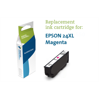 Magenta blækpatron - Epson 24XLM - 11ml