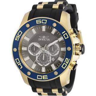 Invicta 30779 Pro Diver Grå/Gul guldtonet stål Ø50 mm