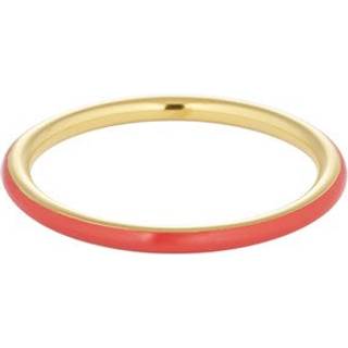Classic Stack Ring - Coral