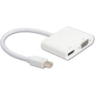 Prokord Adapter Mini Displayport To Hdmi (w Audio) Vga White Mini Displayport Hdmi, Vga Hvid
