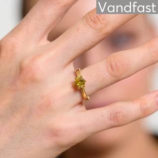 ANNEBRAUNER Princess Yellow Ring 18K Guldbelagt - 48