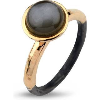 ByBirdie Ring - Victoria Rose Grå Månesten ring-50110272c