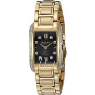 Bulova 98R228 Sort/Gul guldtonet stål