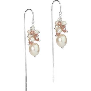 PEBBLE ROSE EARTHREAD | SILVER