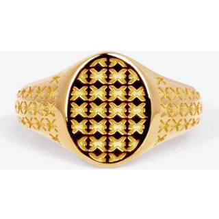 IX Mini Oval Logo Signet Ring