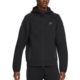 Nike Tech Windrunner-hættetrøje med fuld lynlås til mænd - sort - S
