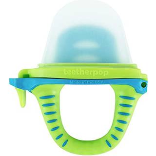 teetherpop - Fyldbart, fryseligt tnderlegetj til babyer Fyld bidering med modermlksvand og mere 6-24 mneder (LimonTeal)