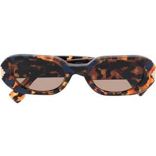 Marcelo Burlon Unisex Nire Havana Solbriller Acetat Havana Brun Geometrisk Normal