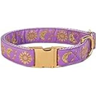 Waaag Pet Moons Stars Suns Dog Collar Cat Collar Flere designs Crescent Celestial Dog Cat Collar snor Sele Lille (pakke af 1)