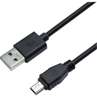 Eletra USB 2.0 Am - Mini BM 1M-kabel, sort ➞ På lager - klar til levering