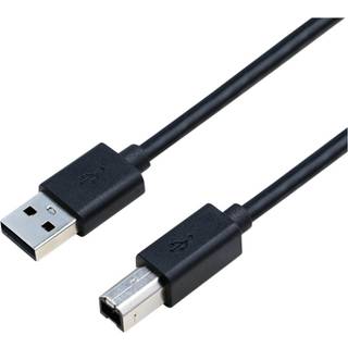 Eletra USB 2.0 Am - BM 3M-kabel, sort ➞ På lager - klar til levering og afhentning