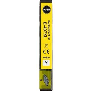 Epson 407XL gul blækpatron Kompatibel C13T07U440 - 27ml
