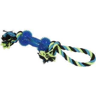 Hundelegetøj reb m/knude og ben 38 cm