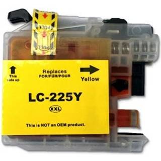 Brother LC225XLY gul blækpatron Kompatibel LC225XLY - 1200 sider