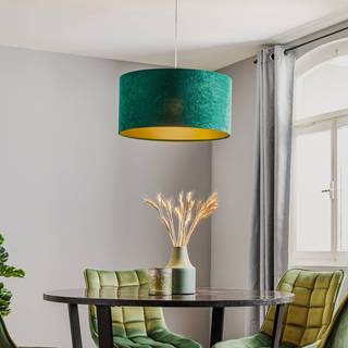 Salina pendel, grøn/guld, Ø 50cm