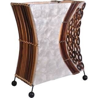 Woru Bordlampe WAYAN, Mørkt træ, Stue/spisestue, Træ, Design