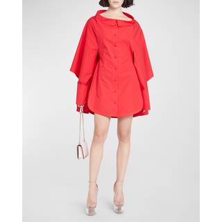 Valentino Tailored cotton minidress - red - S