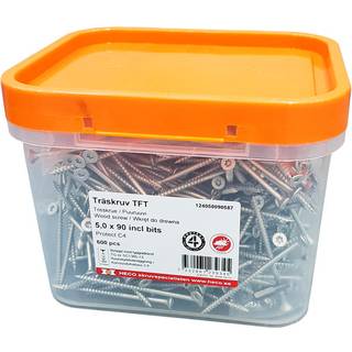 Heco Træskrue TFT Protect 4 5x90, hink 600 st