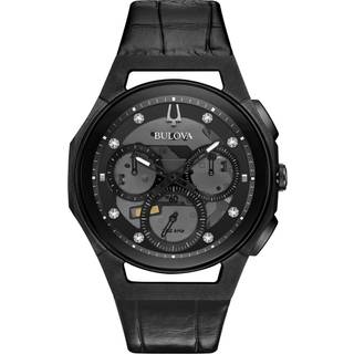 Bulova 98D152 Curv Grå/Læder Ø44 mm