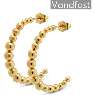 ANNEBRAUNER Creole Ball Øreringe 18K Guldbelagt