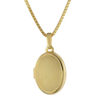 trendor 75727 Medaillon mit Damen-Kette Gold auf Silber 925