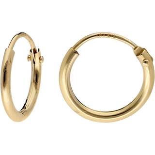 trendor 15169 Damen-Ohrringe Gold 333 / 8K Creolen Breite 1,3 mm Ø 11 mm
