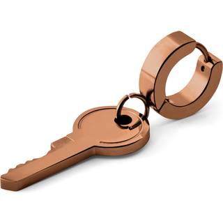 Floyd Kobberfarvet Nøgle Vedhæng Hoop Ørering