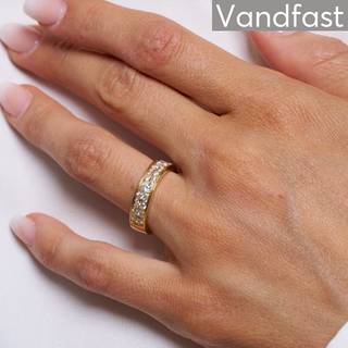ANNEBRAUNER Sparkling Ring 18K Guldbelagt - 52