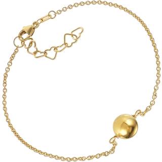 trendor 15654 Damen-Armband 925 Silber Goldplattiert mit Kugel