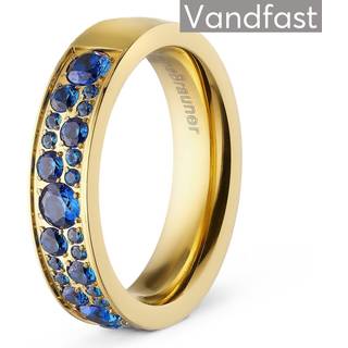 ANNEBRAUNER Sparkling Sapphire Blue Ring 18K Guldbelagt - 64