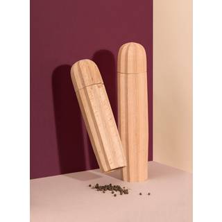 Salt- og peber dispenser - Cacti (Natural Wood)