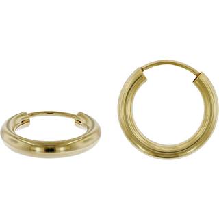 trendor 51172 Damen Ohrringe Gold 333 / 8K Creolen Breite 2,5 mm Ø 15 mm