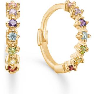 Mads Z - Julie 8 kt guld creoler med farvede sten - 3317075