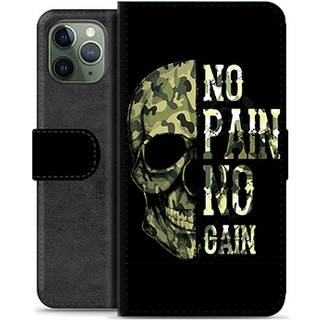 iPhone 11 Pro Premium Flip Cover med Pung - No Pain, No Gain