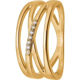 Aagaard - 8 kt. guld ring med sten af zirkonia - 1800-G8-02