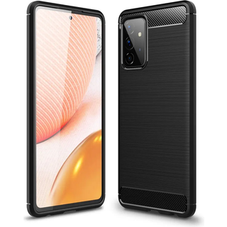 SiGN Samsung Galaxy A72 5G Carbon Fiber cover - Sort