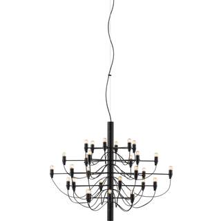 Flos 2097 Sarfatti lysekrone LED Mat sort 30 lamper