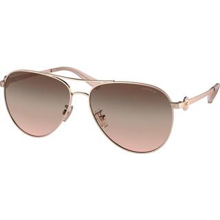 Coach HC7128 C6178 9331U8 58 Solbriller Kvinder Guld - Shiny Rose Gold - 58mm
