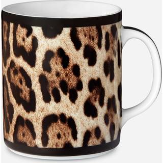 Dolce&Gabbana Casa Tea and Coffee - 'Leopardo' mug in Multicolor 100%PORCELAIN